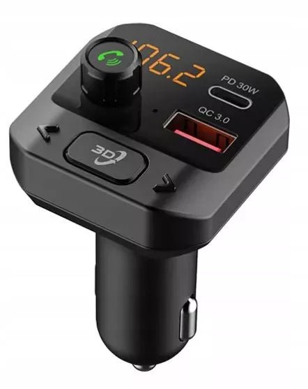 BLOW 74-175 automobilinis FM siųstuvas, Bluetooth įkroviklis su galingais bosais, USB-C PD QC3.0