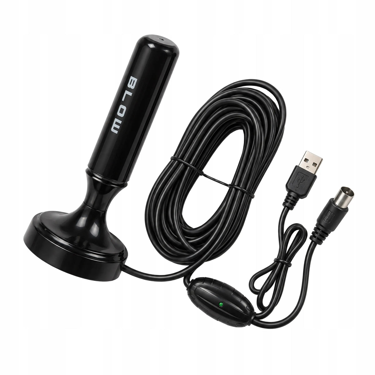BLOW ATD40 aktyvioji kambarinė antena DVB-T2 televizoriui, 4K, MUX-8, LTE filtras