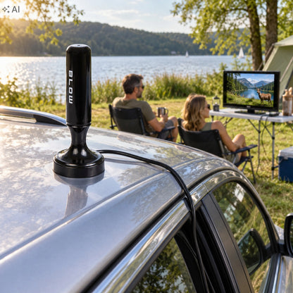 BLOW ATD40 aktyvioji kambarinė antena DVB-T2 televizoriui, 4K, MUX-8, LTE filtras