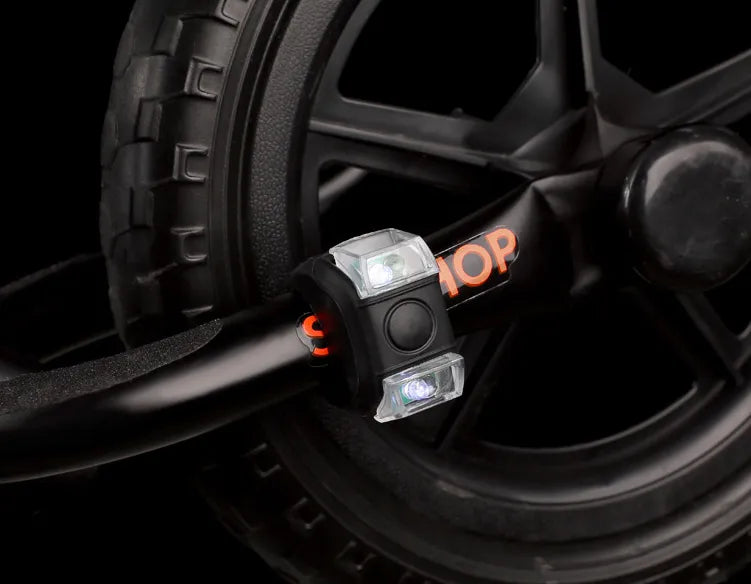 BLOW BL-07 LED dviračių žibintų komplektas, priekinis ir galinis, silikoninis