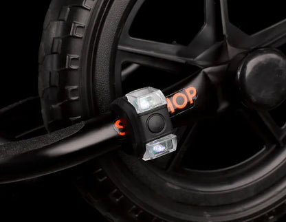 BLOW BL-07 LED dviračių žibintų komplektas, priekinis ir galinis, silikoninis