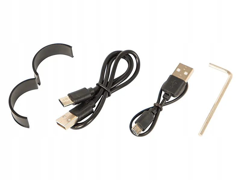 BLOW dviračio žibintų komplektas 1000 lm, metalinis, USB, Powerbank 4800 mAh, priekis + galas