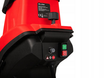 BLOW elektrinis šakų smulkintuvas, 3600 W, iki 45 mm, su 2 × 45 l maišais