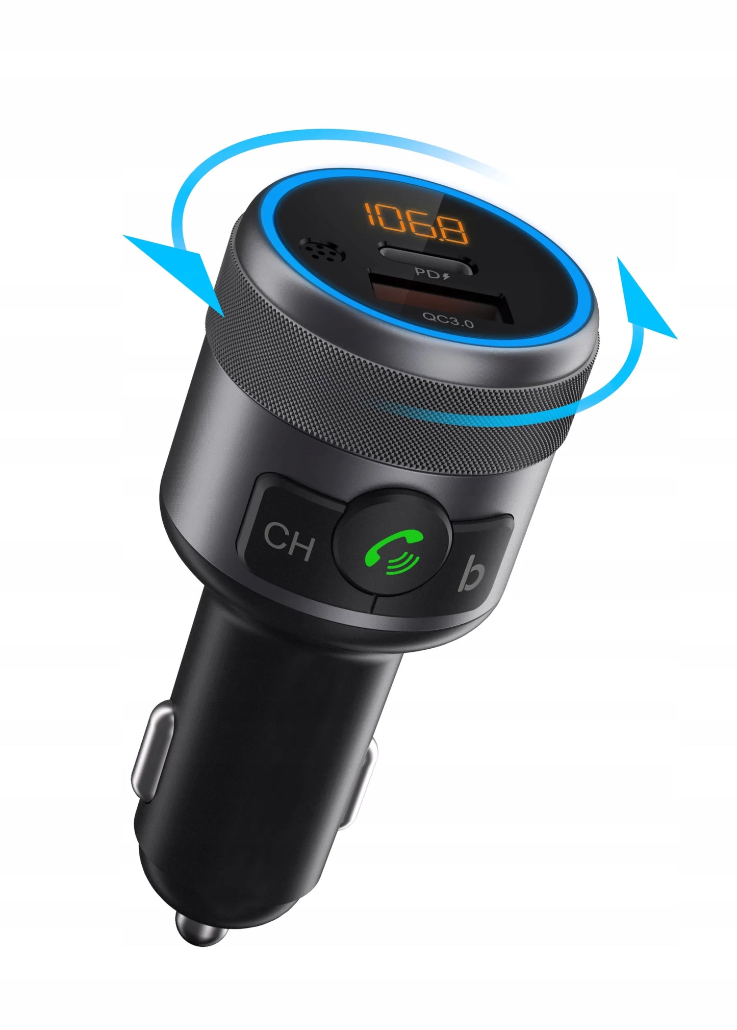 BLOW FM siųstuvas Bluetooth USB Type-C QC 3.0 + PD BASS PD 20W