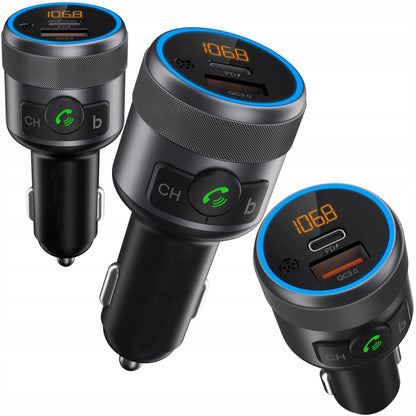 BLOW FM siųstuvas Bluetooth USB Type-C QC 3.0 + PD BASS PD 20W