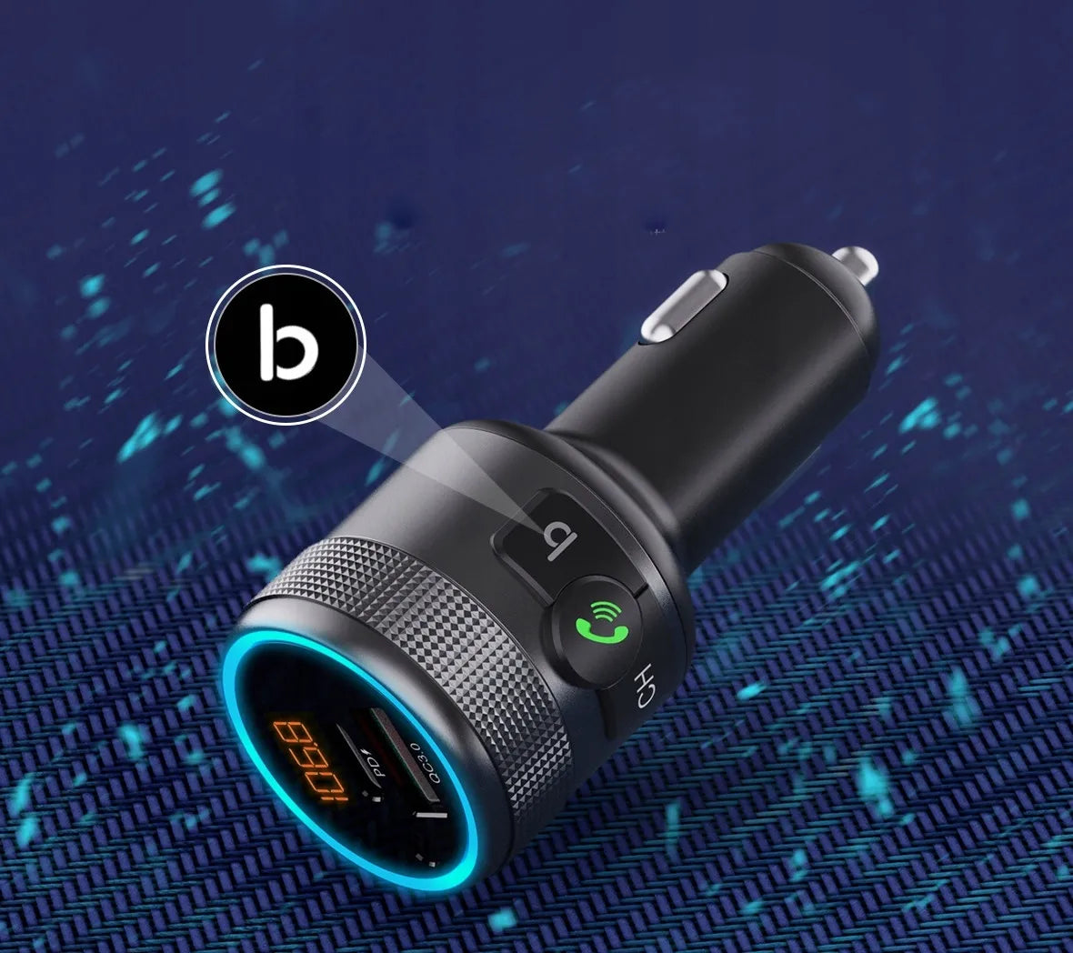 BLOW FM siųstuvas Bluetooth USB Type-C QC 3.0 + PD BASS PD 20W