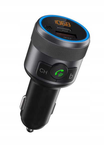 BLOW FM siųstuvas Bluetooth USB Type-C QC 3.0 + PD BASS PD 20W