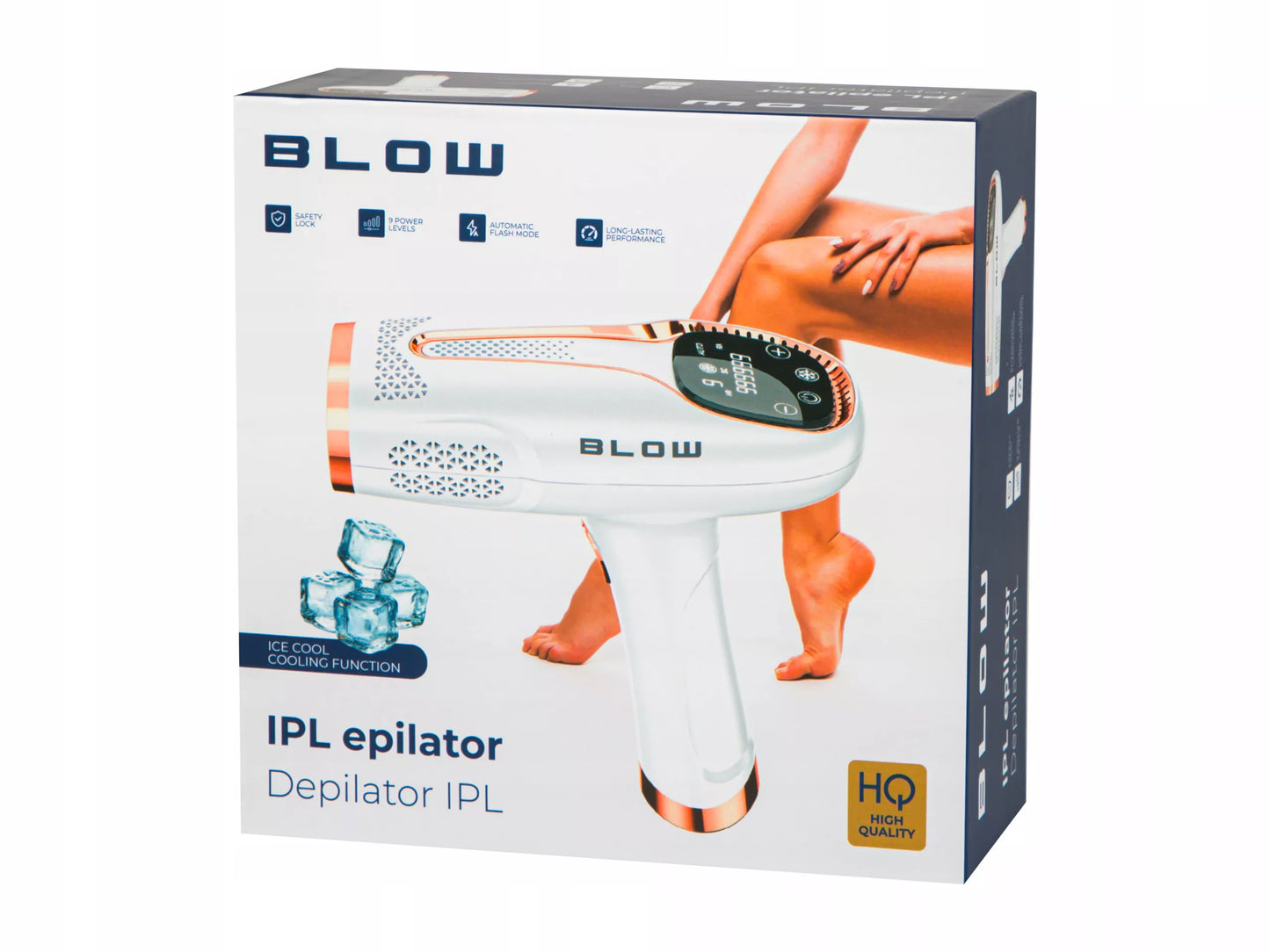 BLOW IPL lazerinis epiliatorius kūno, bikini ir kojų plaukų šalinimui