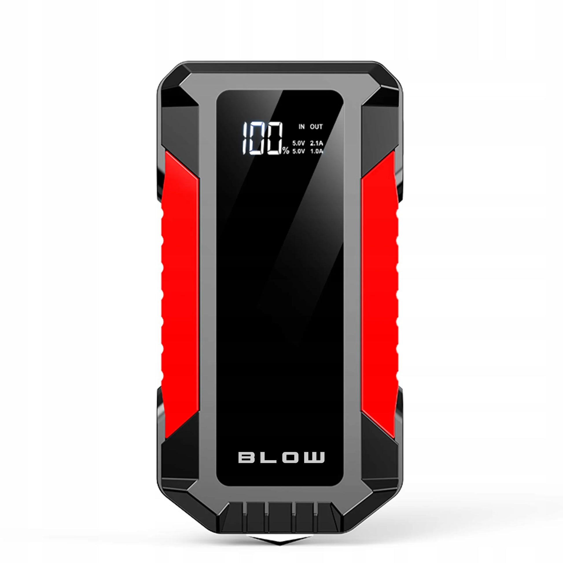 BLOW JS-12 Jump starter, pagalbinis užvedimo įrenginys, powerbank, žibintuvėlis, saugos plaktukas, laidai, 1000A, 12000mAh