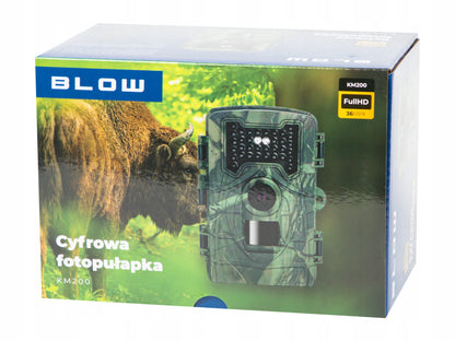 BLOW KM200 miško kamera, 1080p, IP66, 36 MP, naktinis matymas