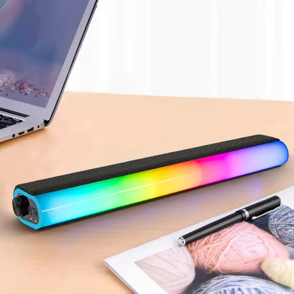 BLOW MS-33 žaidimų garso kolonėlė - RGB LED kompiuterio garso sistema, USB, 14W