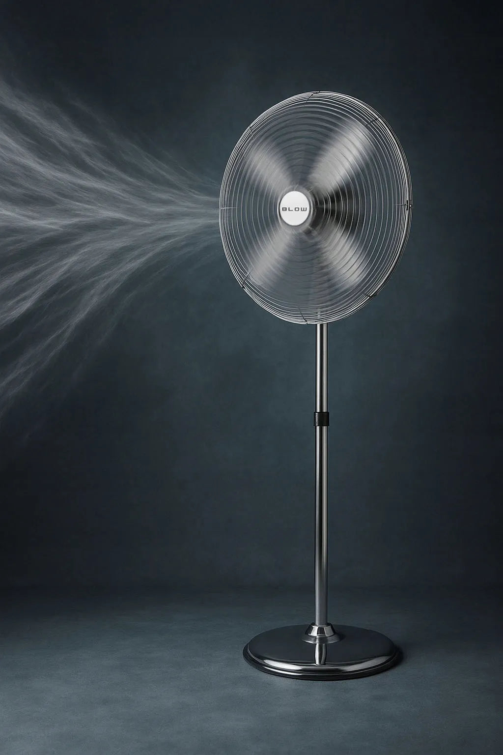 BLOW pastatomas ventiliatorius, 4 mentės, 60 W, 125 cm aukščio, tylus, galingas, metalinis