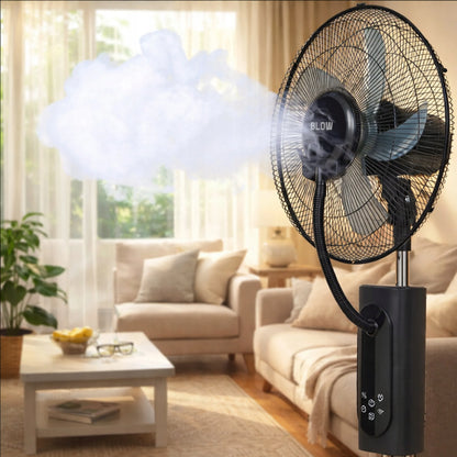 BLOW stovimas ventiliatorius 90W 16" su drėkintuvu ir rūko funkcija