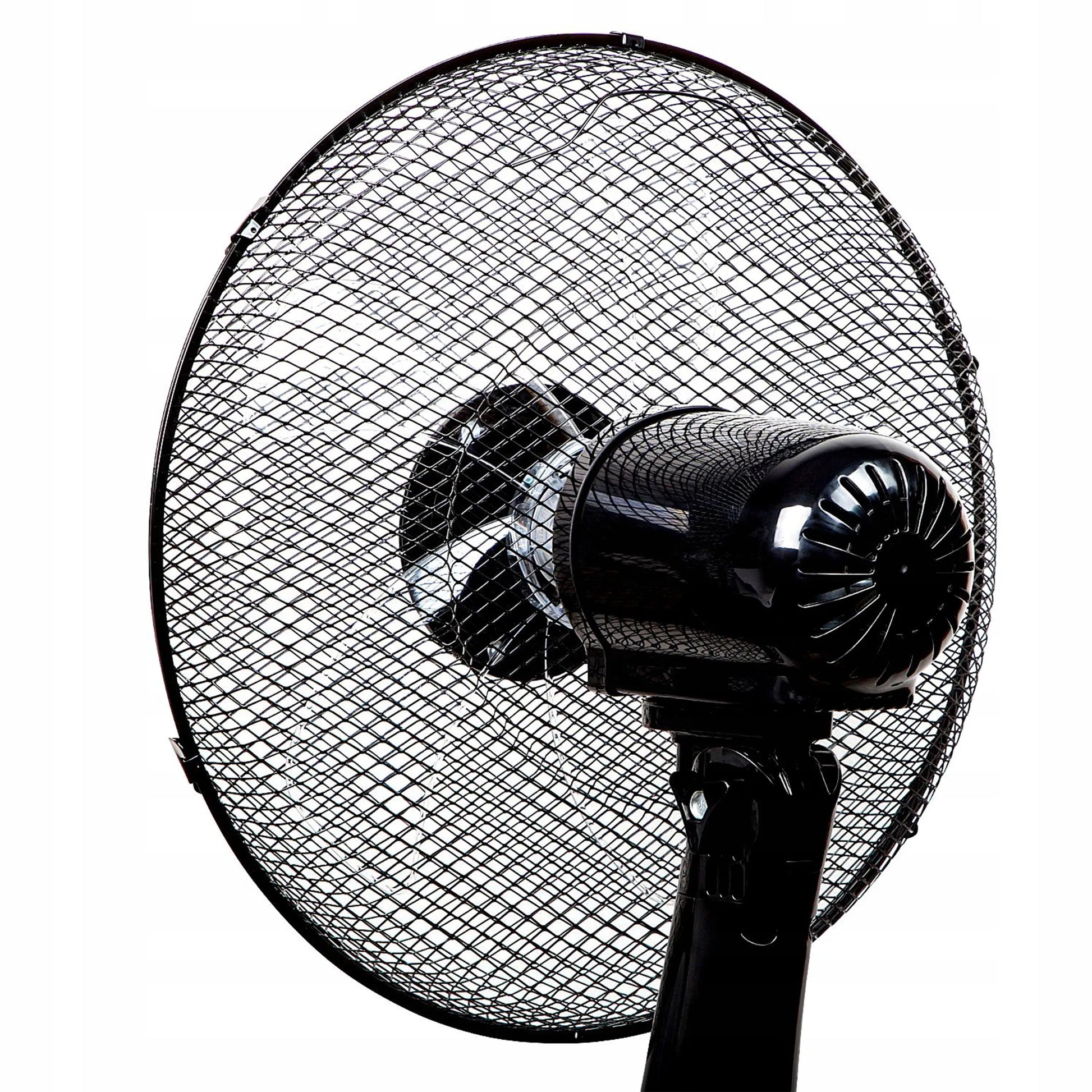 BLOW stovimas ventiliatorius, tylus, galingas, grindinis, 3 režimai, vidaus naudojimui, 60W, su nuotolinio valdymo pulteliu