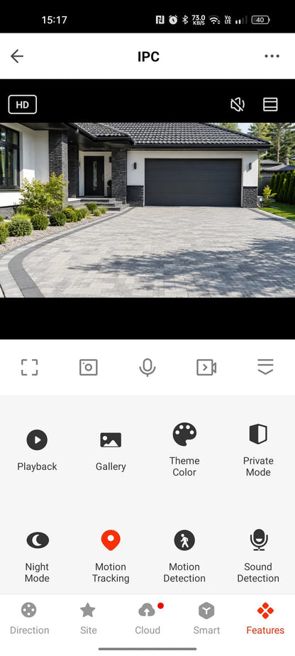 BLOW T-135 5MP WIFI IP pasukama išorinė kamera, Full HD, su judesio detekcija ir Tuya palaikymu