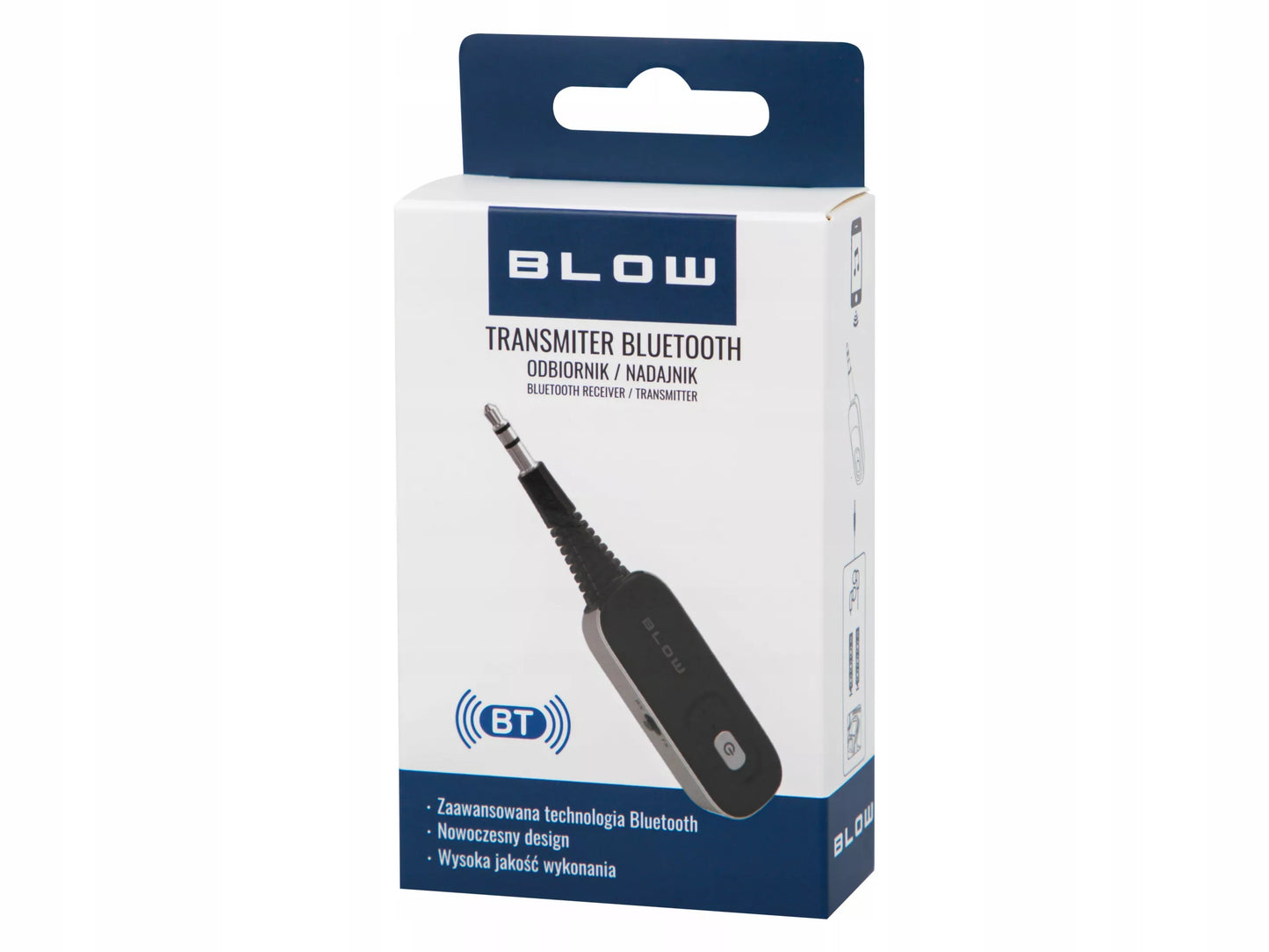 „Bluetooth 2-in-1“ siųstuvas ir imtuvas su 3,5 mm AUX jungtimi ir USB-C