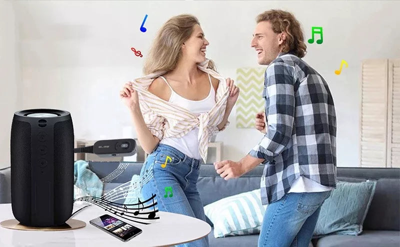 „Bluetooth 2-in-1“ siųstuvas ir imtuvas su 3,5 mm AUX jungtimi ir USB-C