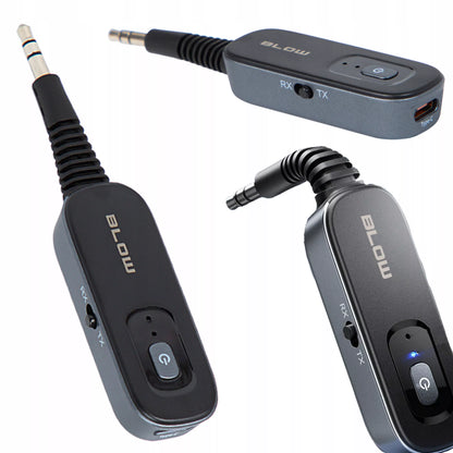 „Bluetooth 2-in-1“ siųstuvas ir imtuvas su 3,5 mm AUX jungtimi ir USB-C