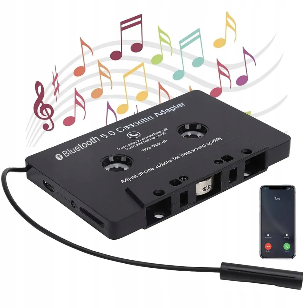 BLUETOOTH 5.0 kasetinis adapteris-konverteris