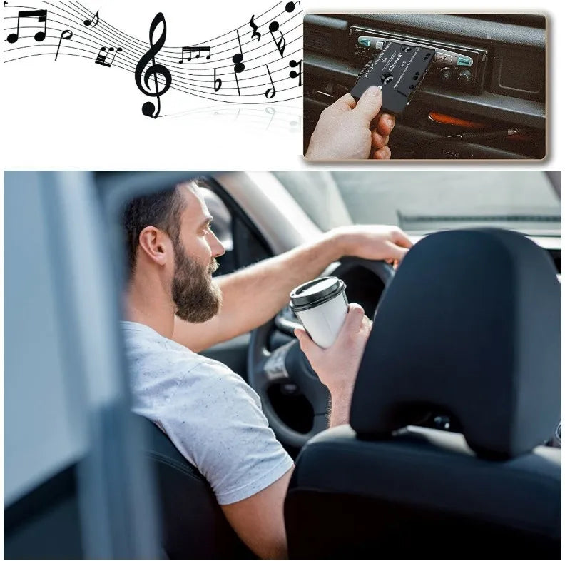 BLUETOOTH 5.0 kasetinis adapteris-konverteris