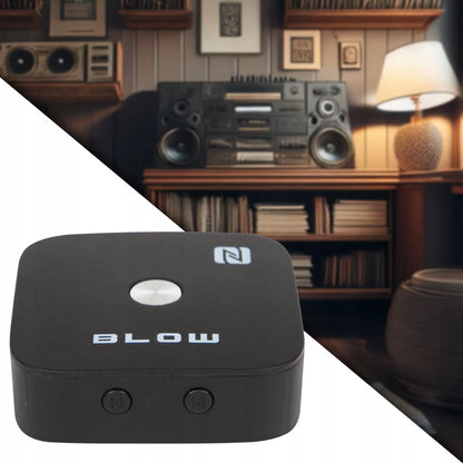 BLUETOOTH 5.3 NFC RCA AUX USB imtuvas, siųstuvas, adapteris garso aparatūrai su nuotolinio valdymo pulteliu