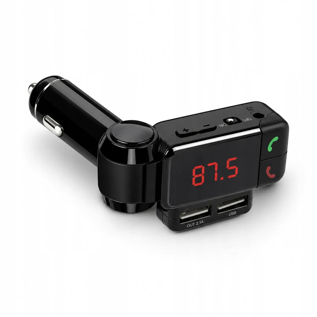 Bluetooth FM siųstuvas, 2x USB automobilinis įkroviklis, MP3 grotuvas
