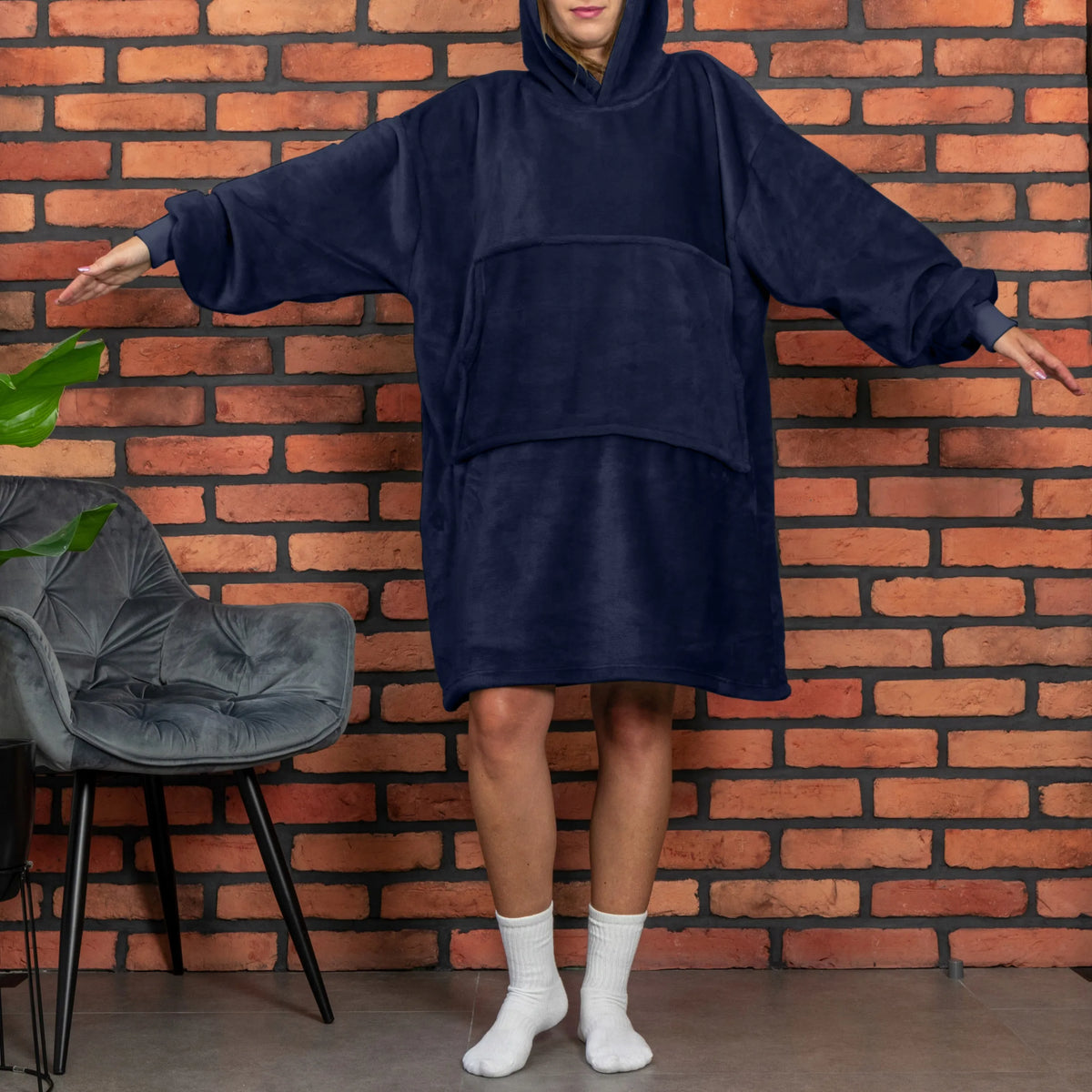 Bluzair pledinis džemperis „Lenkų pūkuotukas“ su pagalve
