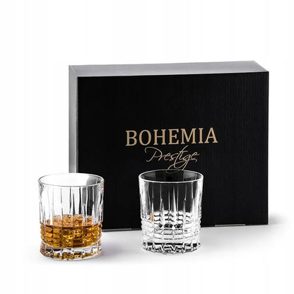 Bohemia Prestige Perfecto krištolinės stiklinės viskiui, 300 ml, 6 vnt., su storu dugnu