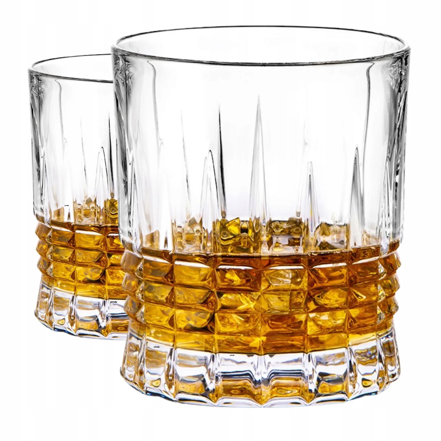 Bohemia Prestige Perfecto krištolinės stiklinės viskiui, 300 ml, 6 vnt., su storu dugnu