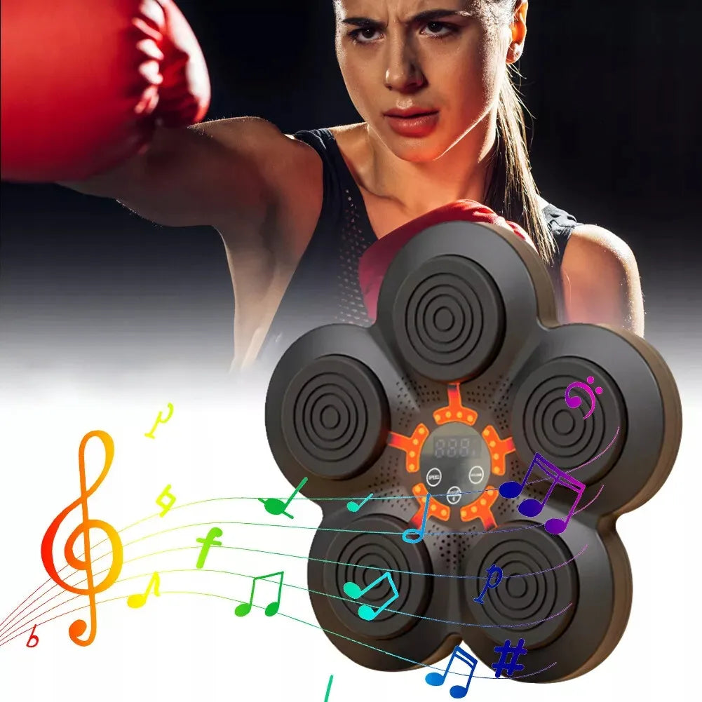 Bokso muzikos aparatas su LED apšvietimu ir Bluetooth