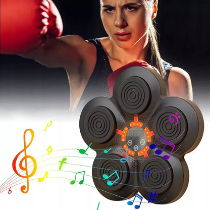 Bokso muzikos aparatas su LED apšvietimu ir Bluetooth
