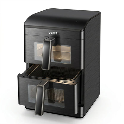 Boste Flavor Cookmaster D8 oro gruzdintuvė 12L Dual Zone XXL 2 skyriai 3000W