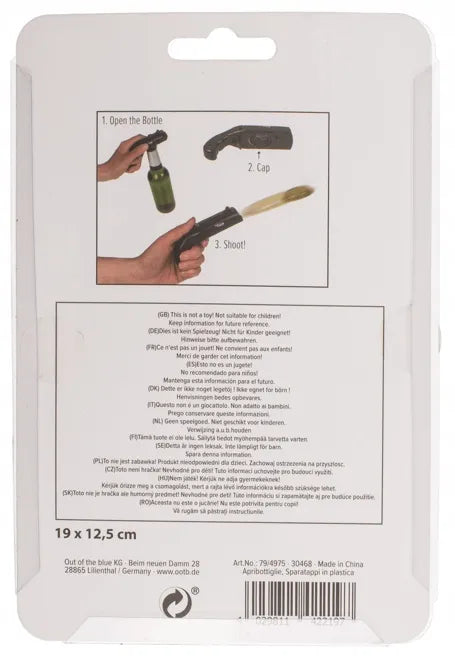 BOTTLE CAP GUN – šaudantis butelių atidarytuvas