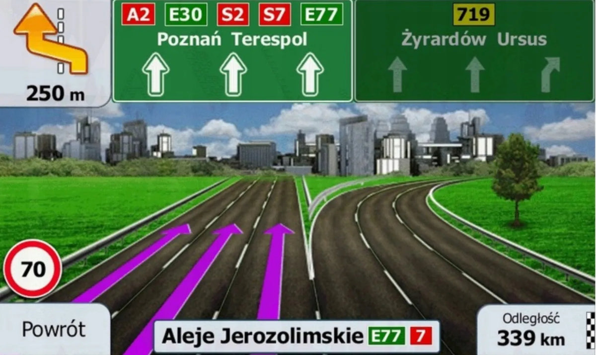 BRADERS „Truck“ GPS navigacija, 7 col., Europa, 2026 m. žemėlapiai, 16 GB, greita vietos paieška
