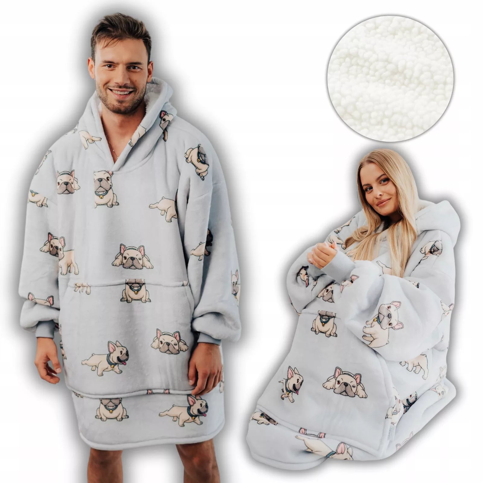 Bulldog – storalapis purusis šerpa oversize