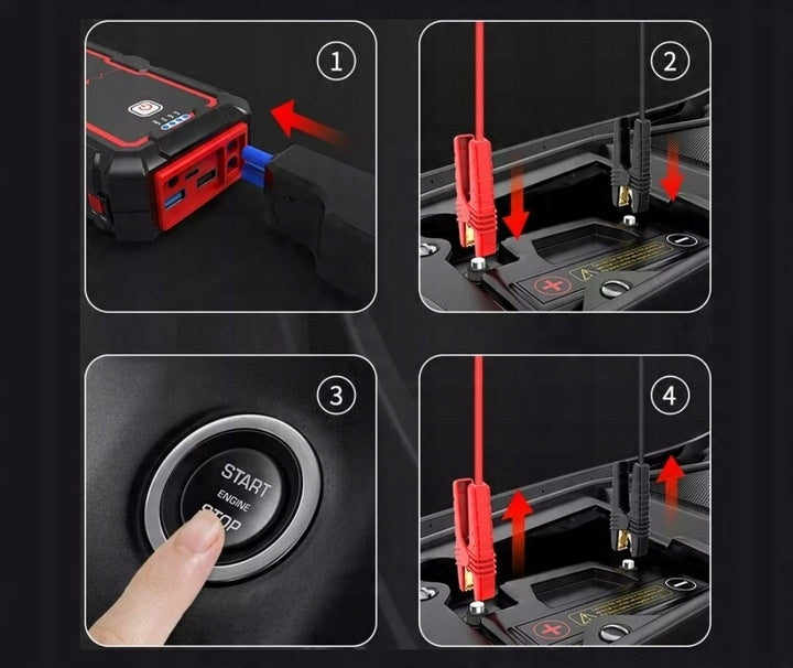JUMP STARTER POWERBANK 12V 1000A Galingas MINI STARTERIS