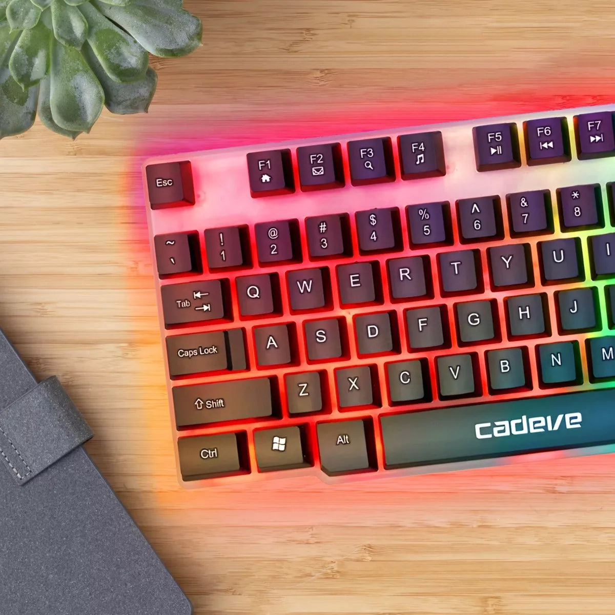 Žaidimų klaviatūra su LED pašvietimu žaidėjams, Membraninė, USB, NumLock