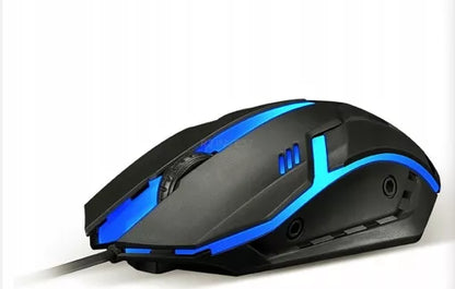 Apšviesta žaidimų klaviatūra žaidėjams + LED RGB pelė