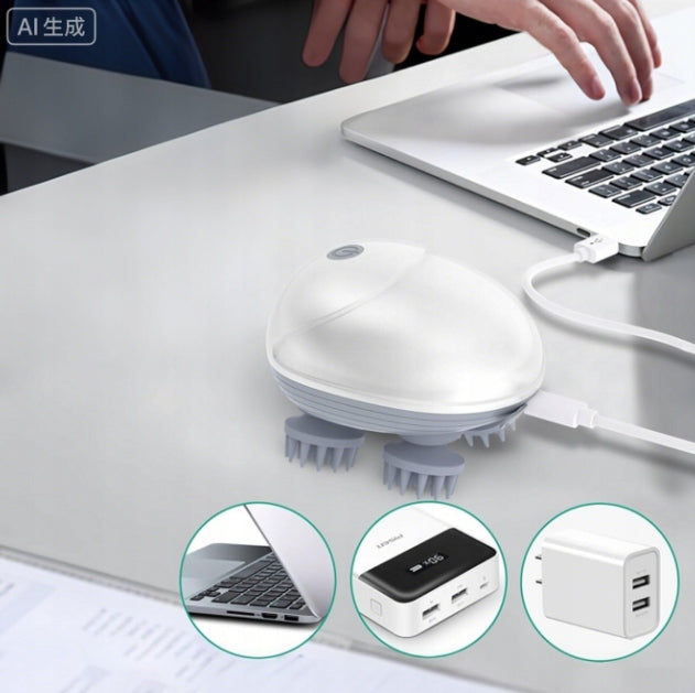 Elektrinis galvos masažuoklis – poilsis ir atsipalaidavimas