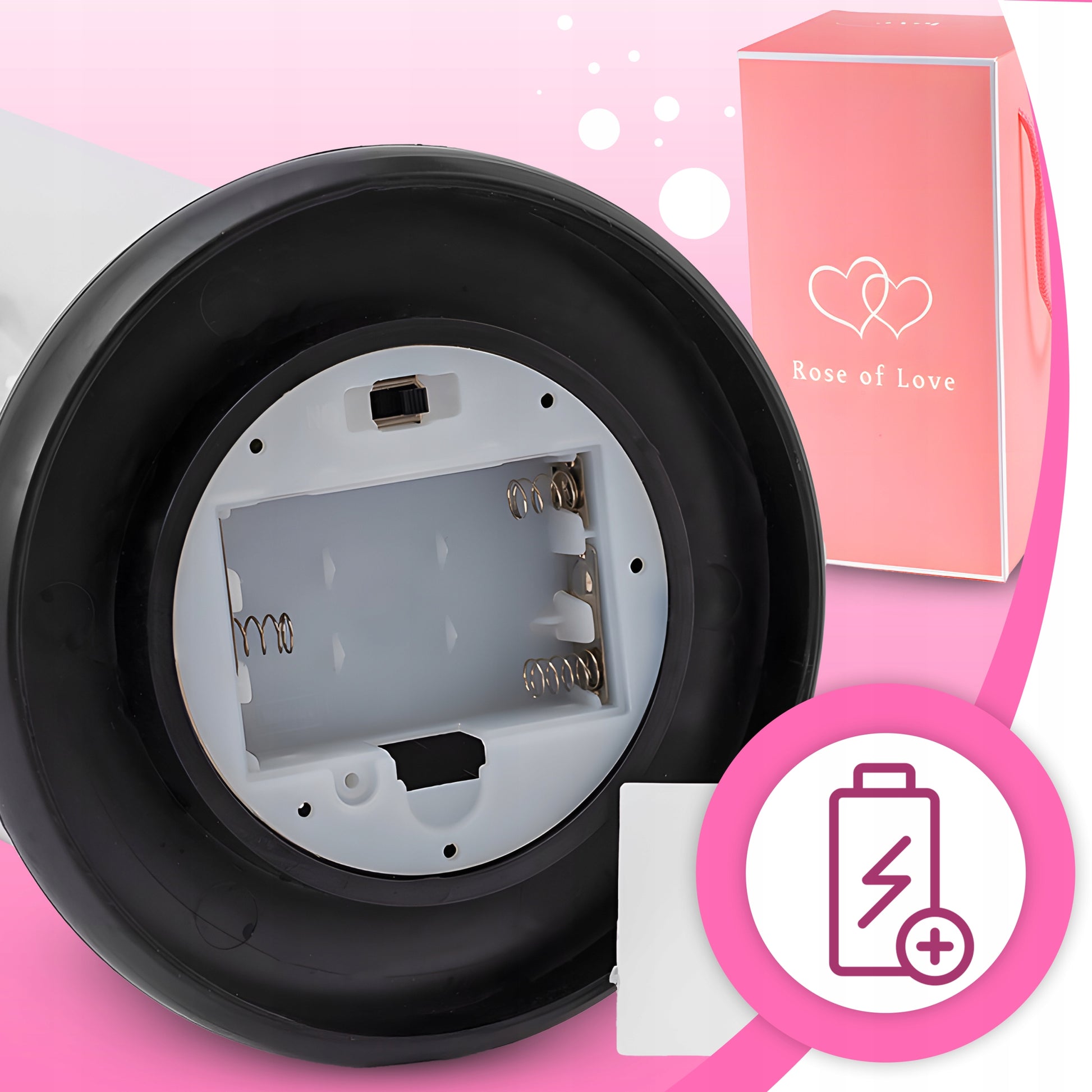 AMŽINA RAUDONA RAUDONA ROŽĖ STIKLINĖJE, ŠVIEČIANTI LED, DOVANA Valentino dienai, Moters dienai