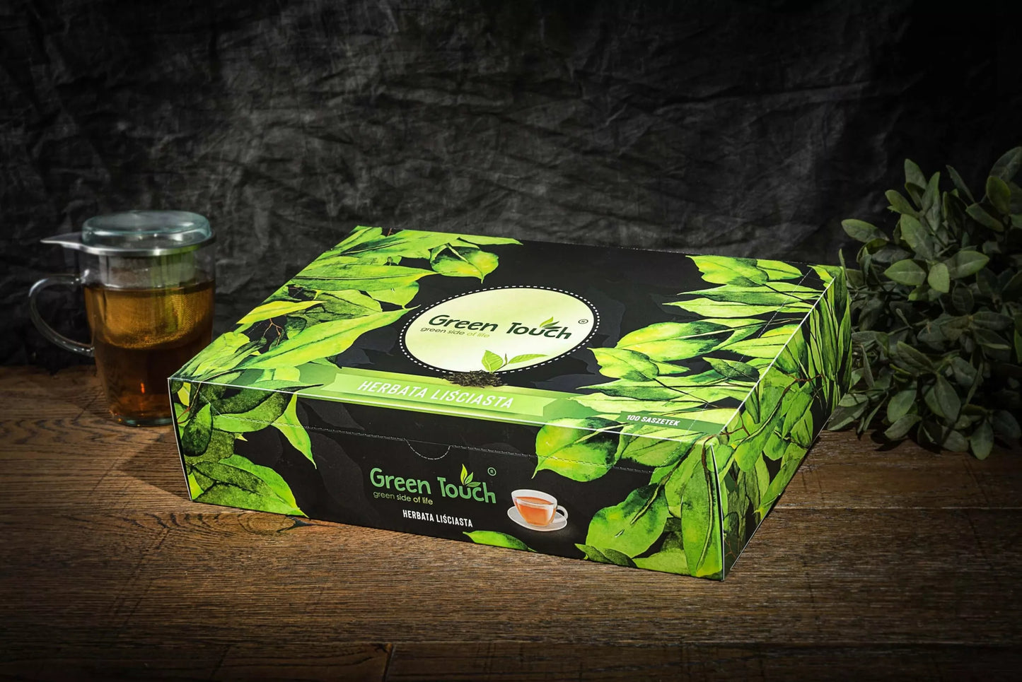 Arbatos rinkinys 100 pakelių Green Touch lapų