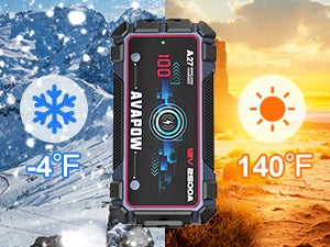 UŽSAUKIMO STIPRINTUVAS JUMP STARTER POWERBANK ŽIBINTUVĖLIS 2500A 16000 mAh AVAPOW A27