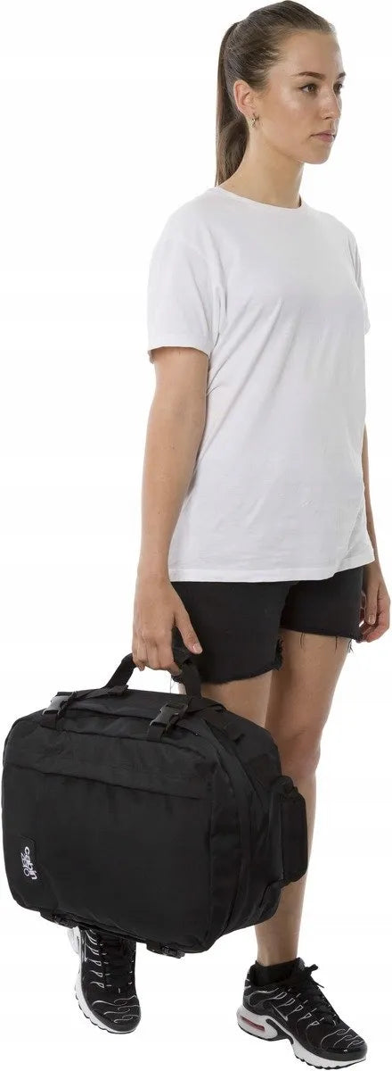CabinZero Classic 28 l kuprinė, tinkama Wizzair rankiniam bagažui, juoda