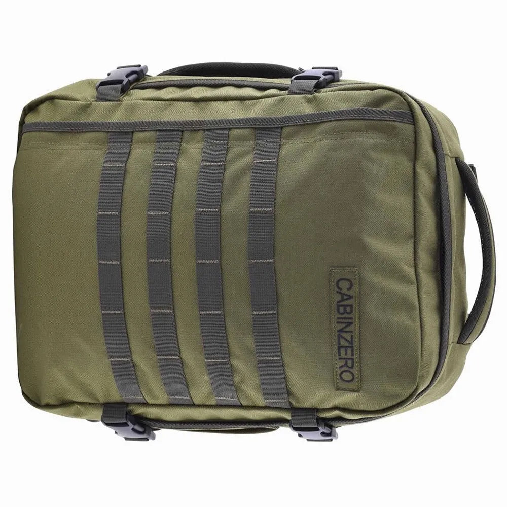 CabinZero kelioninė kuprinė, 20–40 l, žalia