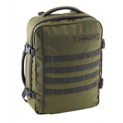 CabinZero kelioninė kuprinė, 20–40 l, žalia