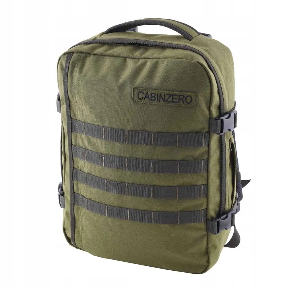 CabinZero kelioninė kuprinė, 20–40 l, žalia