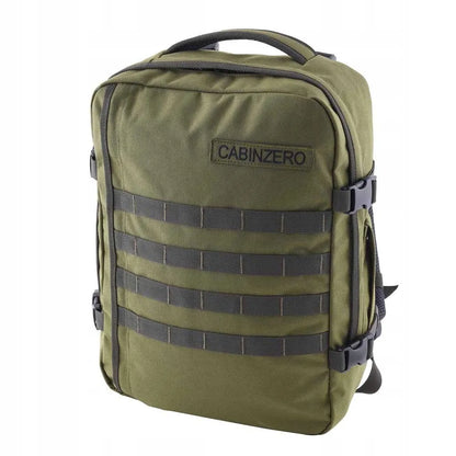 CabinZero kelioninė kuprinė, 20–40 l, žalia