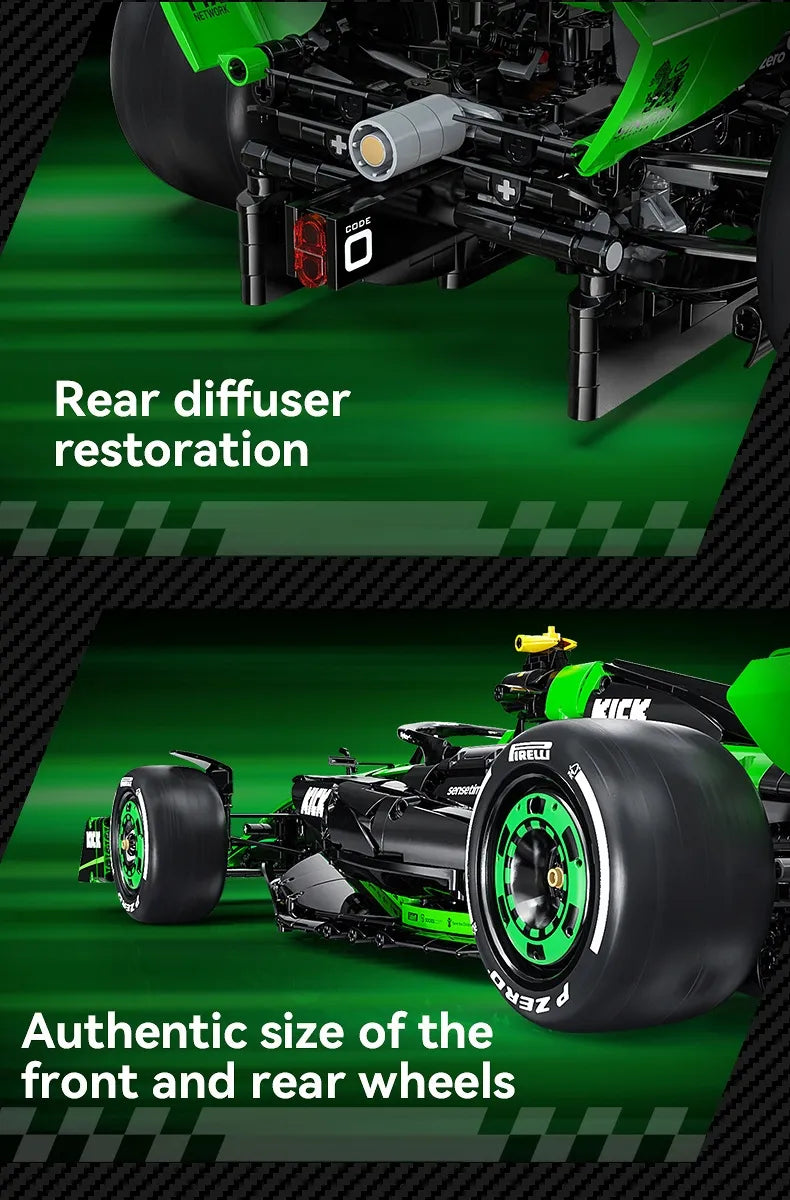 CaDA „Kick Sauber“ F1 lenktyninio automobilio konstravimo kaladėlės, 2553 detalės