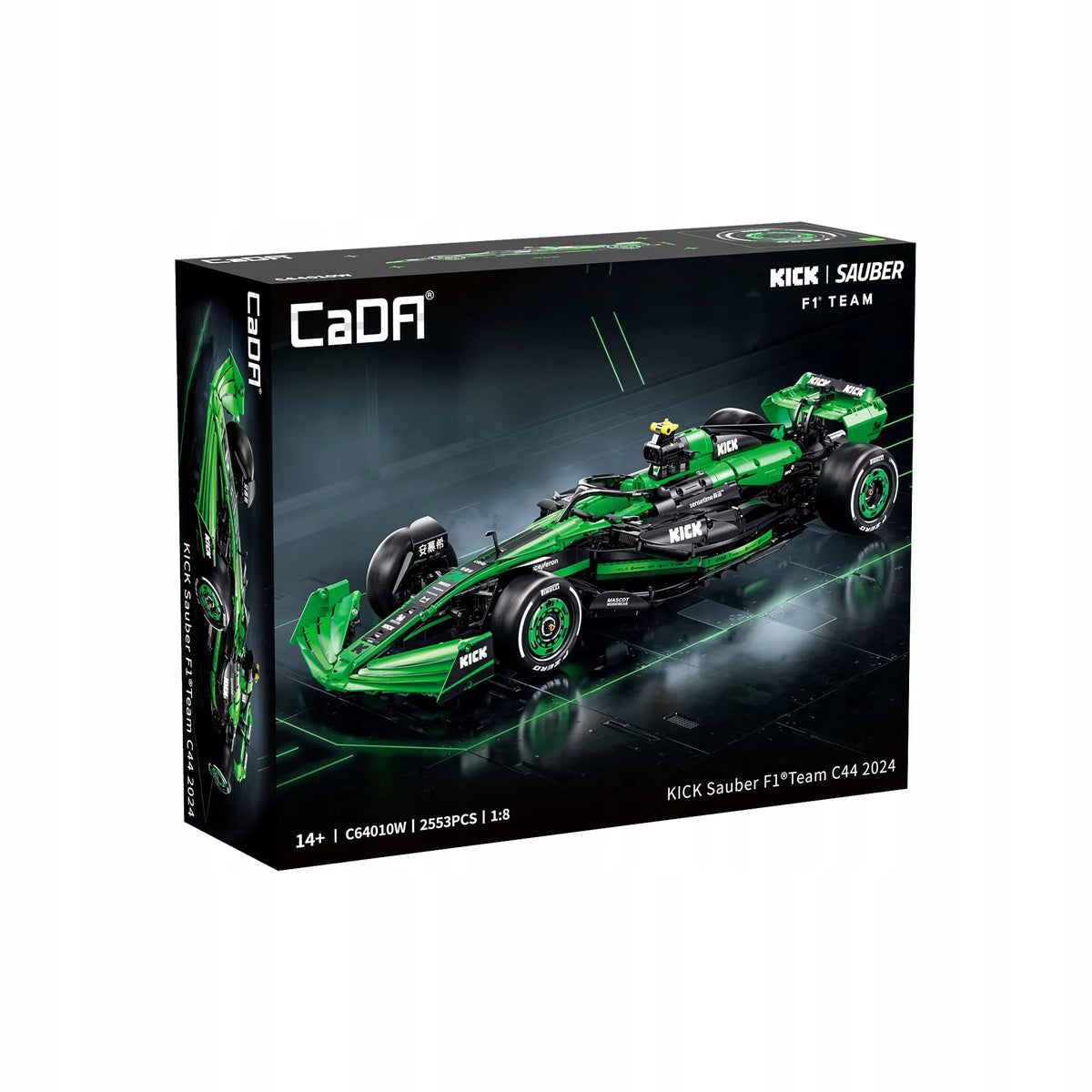 CaDA „Kick Sauber“ F1 lenktyninio automobilio konstravimo kaladėlės, 2553 detalės