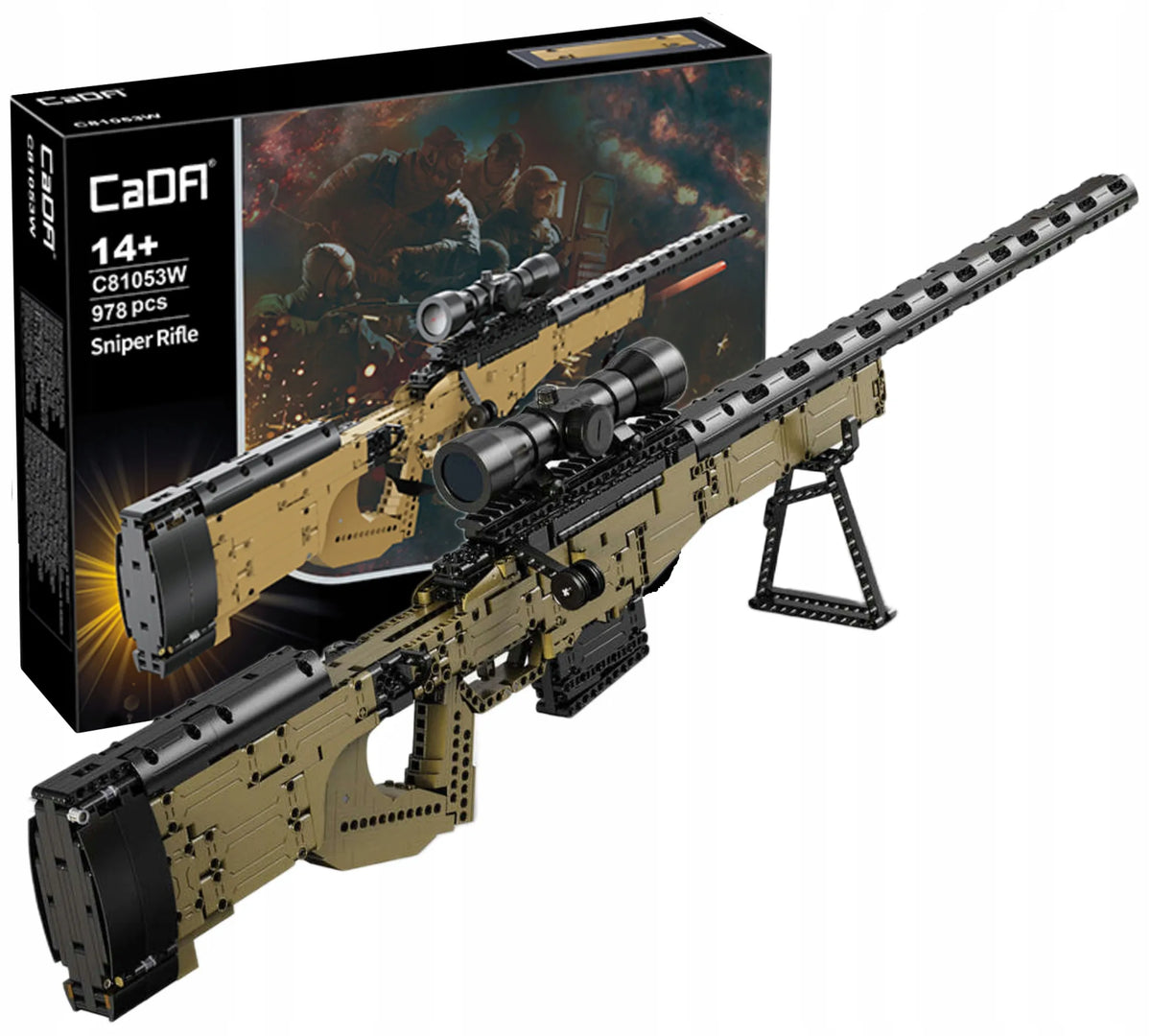 CaDA šaudantis snaiperio šautuvo konstruktorius „Sniper Rifle“, 978 dalių